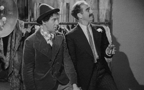 Marx Brothers Groucho Chico Beers GIF