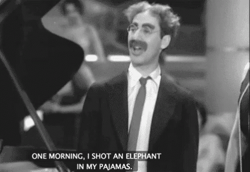 Marx Brothers Groucho Elephant GIF