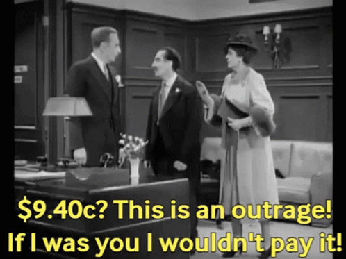 Marx Brothers Groucho Expensive Bill GIF
