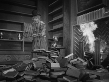 Marx Brothers Harpo Burning Books GIF