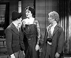 Marx Brothers Harpo Chico Flirting GIF
