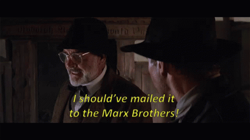 Marx Brothers Mail Indiana Jones GIF
