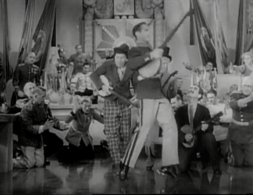 Marx Brothers Playing Music GIF