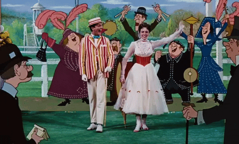 Mary Poppins Goes Heavy Metal GIF