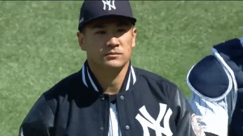 Masahiro Tanaka Adjusting Hat GIF