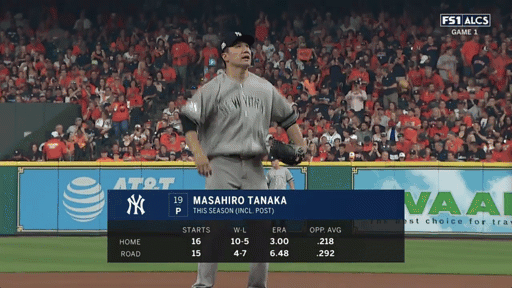 Masahiro Tanaka Bouncing GIF