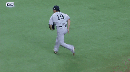 Masahiro Tanaka Picking Up Ball GIF