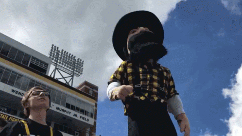 Mascot at Murphy Jr. Field