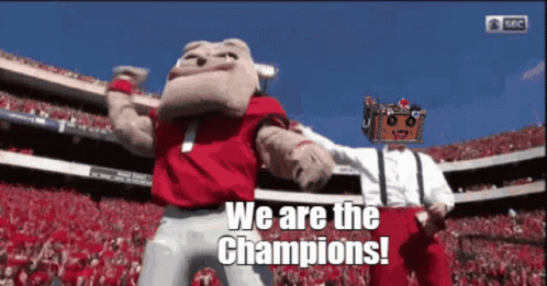 Mascot Dancing We Are The Champions