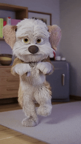 Mascot Dog Dancing Running Man GIF