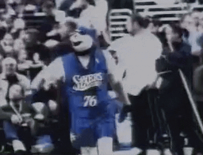 Mascot In 76 Jersey Dancing GIF