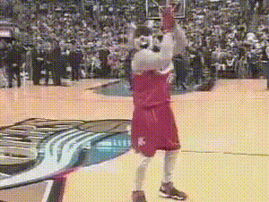 Mascot Standing On Basketball Court GIF