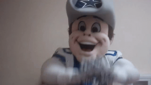 Mascot Wearing Cowboy Hat Smiling GIF