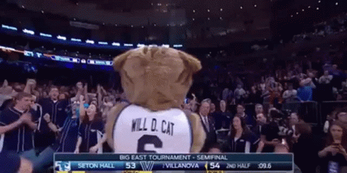 Mascot Wearing Number 6 Jersey GIF