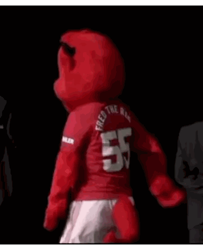 Mascot with Number 55 Jersey