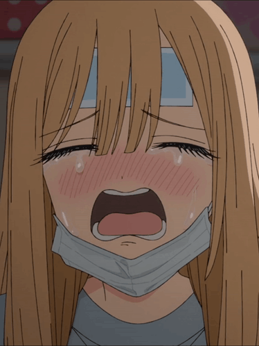 Masked Girl Crying Tears