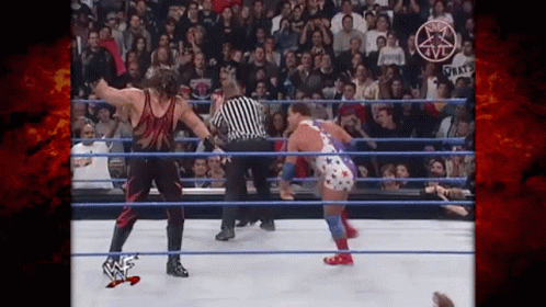 Masked Kane Chokeslam Kurt Angle GIF