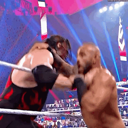 Masked Kane Chokeslam Ricochet GIF