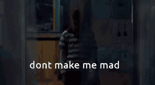 Masked Man Saying Don't Make Me Mad GIF