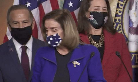 Masked Nancy Pelosi GIF
