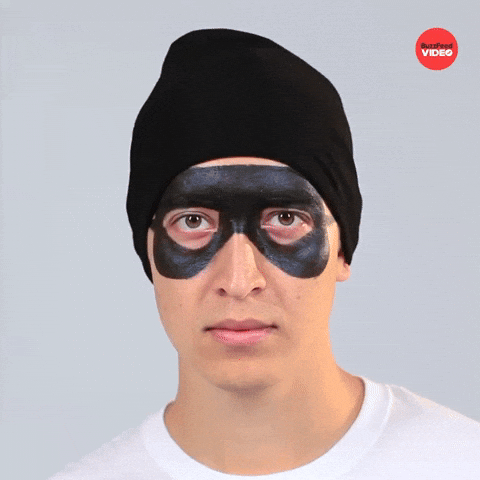 Masked Robber Eyebrow Twitch GIF
