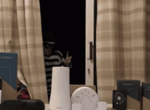 Masked Robber Sneaking In GIF