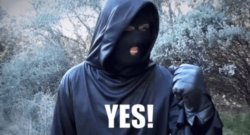 Masked Robbers Wearing Ski Mask Yes GIF