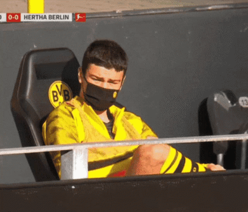 Masked Soccer Player Hertha Berlin Vs Borussia Dortmund GIF