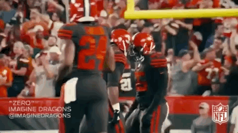 Mason Rudolph Myles Garrett Body Bump GIF