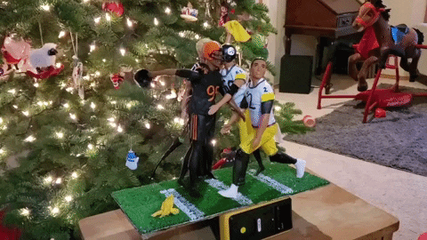 Mason Rudolph Myles Garrett Football Story GIF