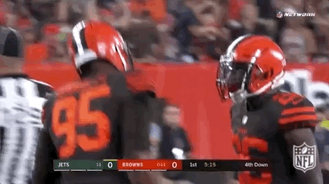 Mason Rudolph Myles Garrett Helmet Head Toss GIF