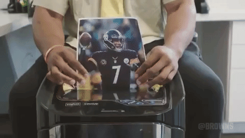 Mason Rudolph Myles Garrett Ignore The Browns Hater GIF