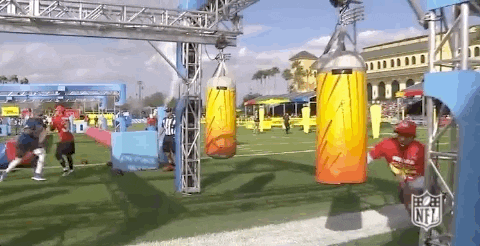 Mason Rudolph Myles Garrett Nfl Football Pratice GIF