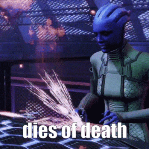 Mass Effect 3 Asari Dies GIF