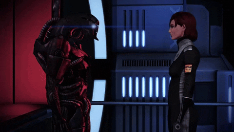 Mass Effect 3 Handshake GIF