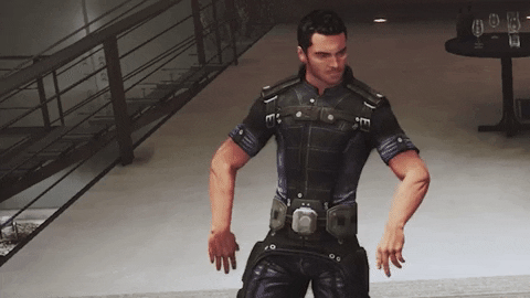 Mass Effect 3 Kaidan Alenko Dance GIF