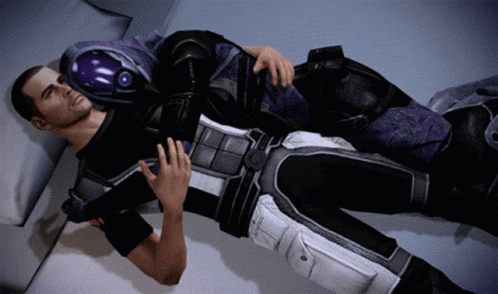Mass Effect 3 Tali Cuddle GIF