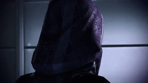 Mass Effect 3 Tali'zorah Look Back GIF