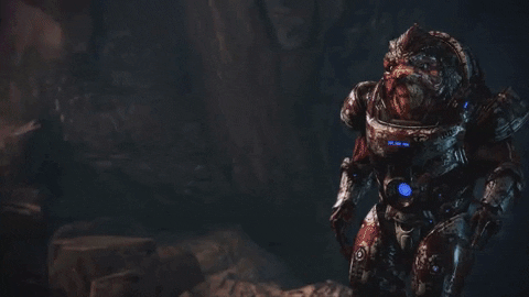Mass Effect 3 Urdnot Wrex Hungry GIF