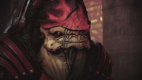 Mass Effect 3 Urdnot Wrex Idiot Shepard GIF