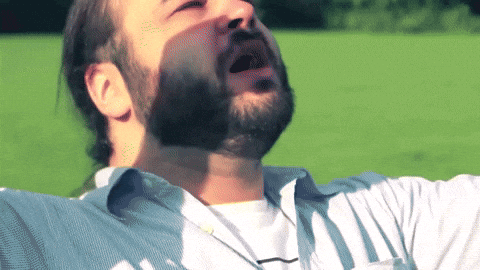 Massive Anvil Fell Over A Man GIF