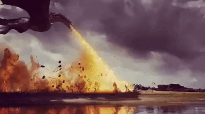 Massive Dracarys Hit By Dragon GIF