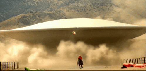 Massive Dust Storm Horseback Ride Escape GIF