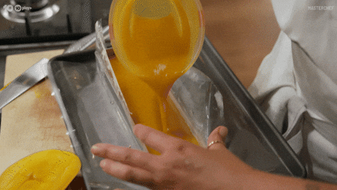 Master Chef Australia Pouring Mango Flavor GIF