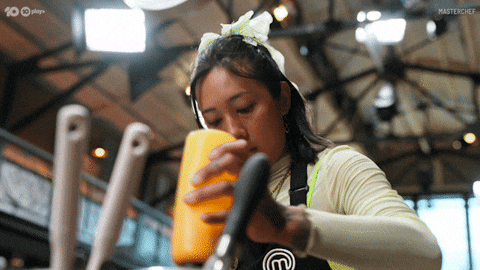 Master Chef Contestant Swirl Her Hand GIF