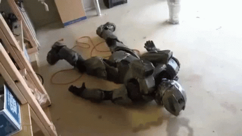 Master Chief On The Floor GIF