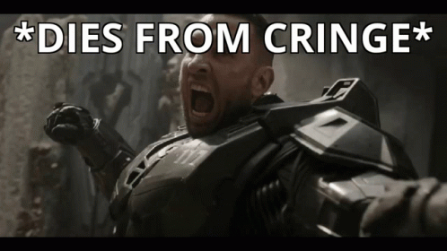Master Chief Dies From Cringe GIF