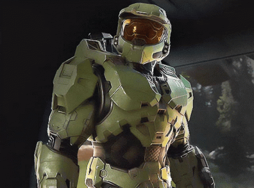 Master Chief Look Around GIF