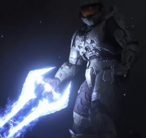 Halo Master Chief Landing GIF