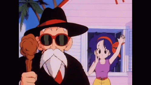 Master Roshi And Waving Launch Dragon Ball GIF